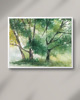 obrazy Akwarela Las oryginalny obraz 300g 32x41 cm