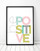 plakaty Plakat Be positive