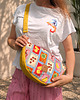 torby na ramię Pikowana torebka nerka crossbody Amalfi