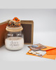 świeczniki i świece Box prezentowy "The Pumpkin Field Story"- Świeca z albumem