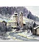 grafiki i ilustracje Akwarela ręcznie malowana "Zima w Livigno"