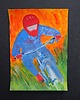 obrazy Rowerzysta BMX obraz akrylowy A3