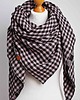 szale damskie DUŻA chusta damska w kratę, modna chusta damska na wiosnę, chusta muślinowa