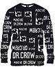 bluza bez kaptura damska Bluza Bez Kaptura Damska DR.CROW Logo Czarna