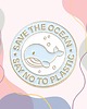 przypinki Przypinka metalowa, pin SAVE OCEAN