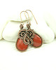 kolczyki wire wrapping Kolczyki z jaspisem