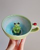 kubki Filiżanka kubek z żabką  300ml