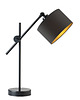 lampy stołowe Czarna lampka nocna do czytania w stylu glamour MALI GOLD