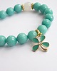bransoletki z kamieni naturalnych Turquoise flower - bransoletka
