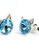 kolczyki swarovski KOTY! Kolczyki - kryształy Swarovski - błękit