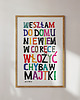 plakaty MAJTKI plakat dla Niej kolorowa typografia erotyczna Grafika dla Pani Domu