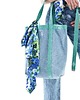torby XXL Denim Shopper  Bag /  white logo