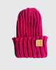 czapki damskie Czapka beanie z wełny merynosa handmade RÓŻ
