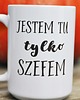 kubki Jestem tu tylko szefem, kubek dla szefa