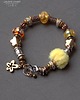 bransoletki - inne Bransoletka typu Pandora tricolor z puszkiem Uroczy PREZENT handmade