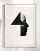 plakaty Nowoczesny plakat pt. Abstrakcyjny profil II