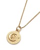 złote naszyjniki Księżyc amulet ze złoconego srebra na łańcuszku