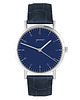 zegarki unisex Zegarek - Simple - skórzany, granatowy