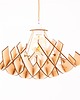 lampy wiszące Lampa drewniana sufitowa do SALONU w stylu skandynawskim