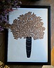 grafiki i ilustracje Ręcznie drukowany linoryt z bukietem kwiatów 28,5x38cm