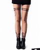 legginsy Legginsy cieliste z tatuażem Chain Stocking