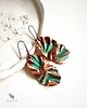 kolczyki z miedzi Owalne, Miedziane Kolczyki Handmade
