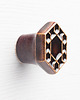 gałki do mebli Ceramiczna gałka do mebli, ciemnobrązowa, wz.6
