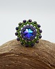 pierścionki srebrne Crystal sphinx ring
