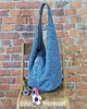 torby XXL Boogi Bag niebieska  torba hobo w stylu boho