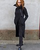 bluza bez kaptura damska Płaszcz damski ze stójką , bawełniana długa bluza wejście na kciuki