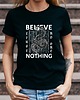 t-shirt damskie Koszulka damska organiczna Believe nothing