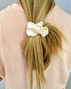 gumki do włosów Jedwabna scrunchie gumka frotka midi szampańska