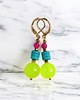 kolczyki z kamieniami Kolczyki : FLUO summer collection ::  5cm