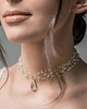 chokery STELLA - srebrny choker z kryształową kroplą