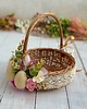 koszyki wielkanocne Wielkanocny koszyczek na święconkę, koszyczek z dekoracją