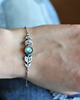 bransoletki wire wrapping Srebrna bransoletka Fazy Księżyca LABRADORYT