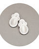 Biżuteria ślubna Kolczyki soutache - ślubne, białe, krople