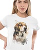 t-shirt damskie Koszulka pies Beagle rasy psów prezent