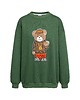 bluza bez kaptura damska Bluza oversize Snoop Teddy dla mamy i taty