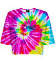 t-shirt damskie DR.CROW T-shirt Krótki CROP Tie Die Colorful
