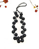 korale LaWinowo naszyjnik z kulami czarnej lawy