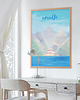 plakaty Amalfi - włoskie wybrzeże - plakat 50x70 cm