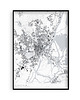 plakaty Szczecin - mapa miasta  plakat z mapą Szczecina