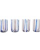 szklanki i kieliszki Komplet czterech szklanek, włoski design, lata 70, produkcja: Włochy
