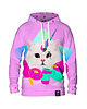bluza z kapturem damska Damska Bluza z kapturem DR.CROW Collage Art