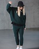 bluza bez kaptura damska Bluza oversize The Grey zielona Unisex