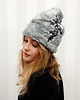 czapki damskie CZAPKA CHAPOOSIE Silver FrozenFlowers