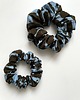 gumki do włosów Brązowo-błękitna gumka do włosów Scrunchie Ana Rita