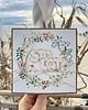 kartki scrapbooking Kartka ręcznie robiona - urodzinowa w dniu urodzin STO LAT z życzeniami