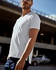 t-shirty męskie T-shirt bawełniany SLIM biały
